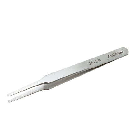 High Precision 4 1/2 In. Tapered Flat Tip Tweezers